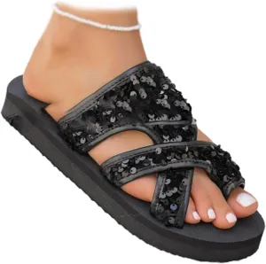 Women's Comfortable Breathable Mesh Flip Flops, Breathable Mesh Sandals for Women, Orthopedic Beach Sandals for Women