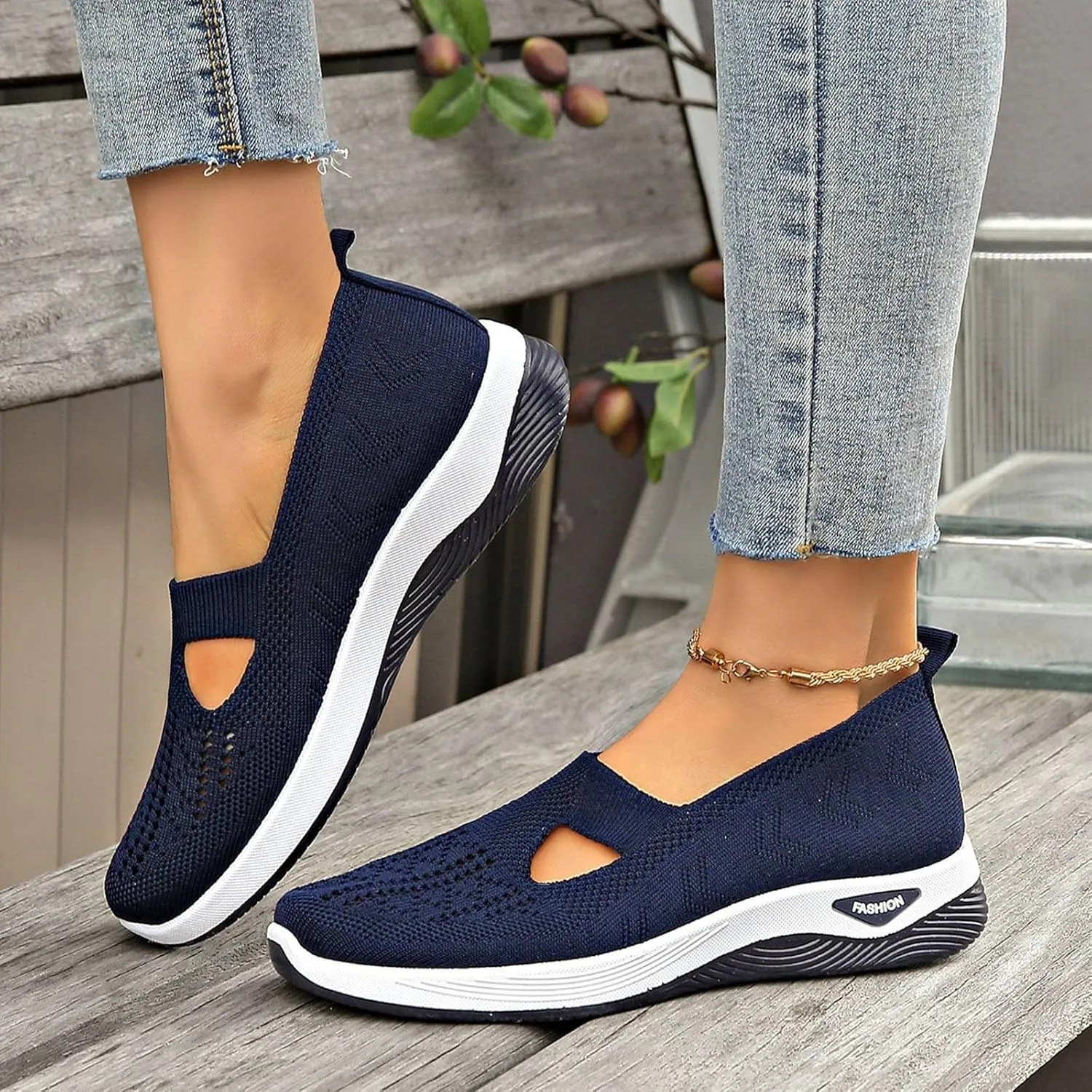 Women's Sandals Soft Arch Support Sandals Woven Orthopedic Breathable Sandals Outdoor Anti-Skid Sports Shoes