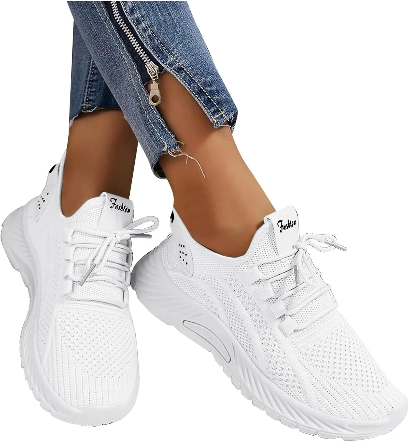 Women's Soft Sole Cushion Sneakers Casual Breathable Slip on Orthopaedic Walking Sneakers Jogger Running Shoe