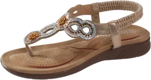 Yoga Mat Comfortable Flat Sandal for Women Comfortable Dressy Orthopedic Shoes Breathable Open Toe Sandals